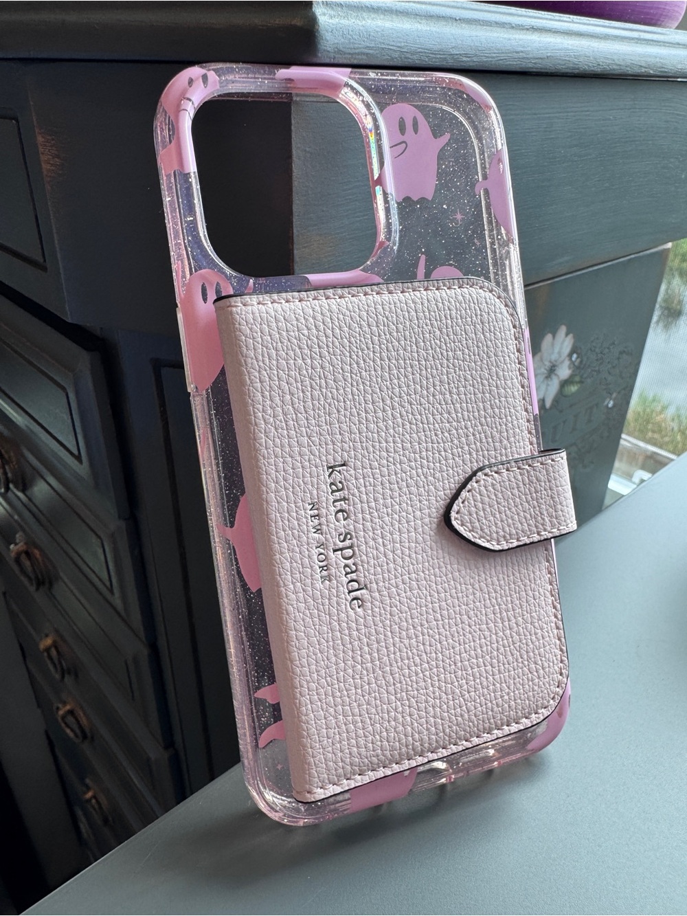 Kate Spade Magsafe Morgan Wallet in Chalk Pink